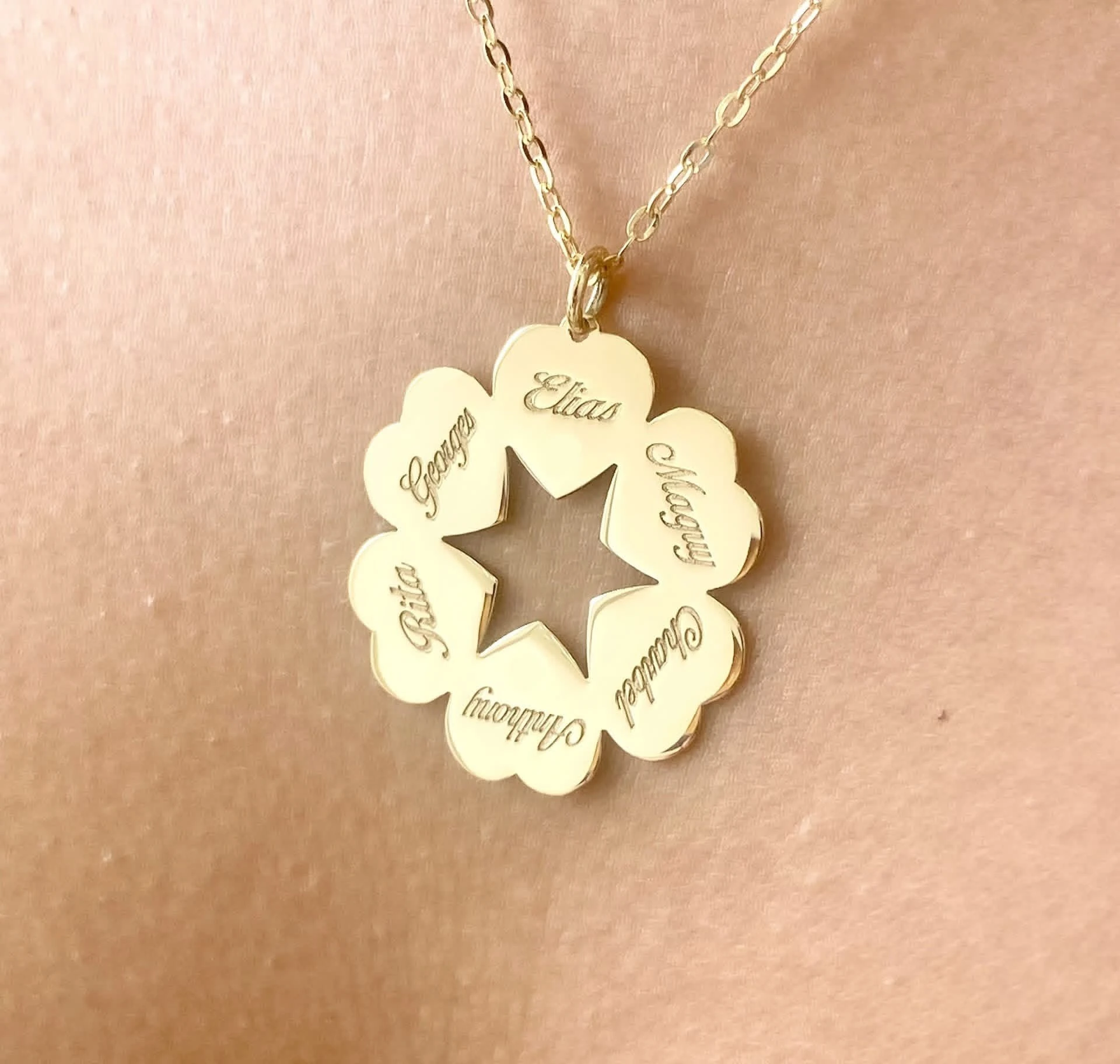 Flower Names Necklace