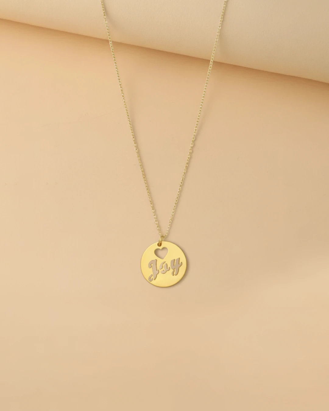 Circle Name Necklace