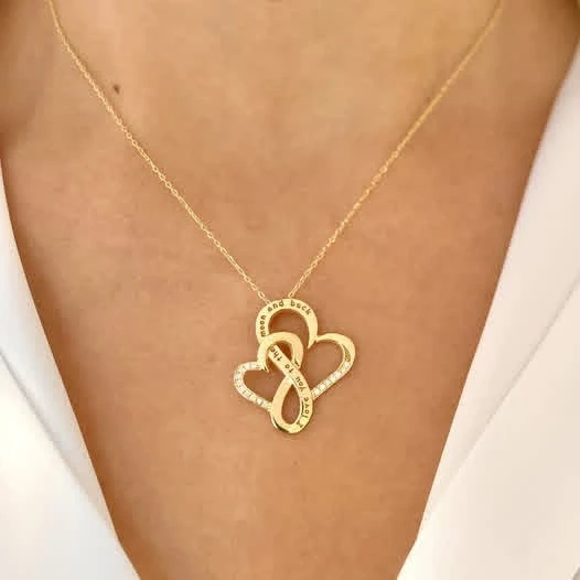 Double Heart Necklace