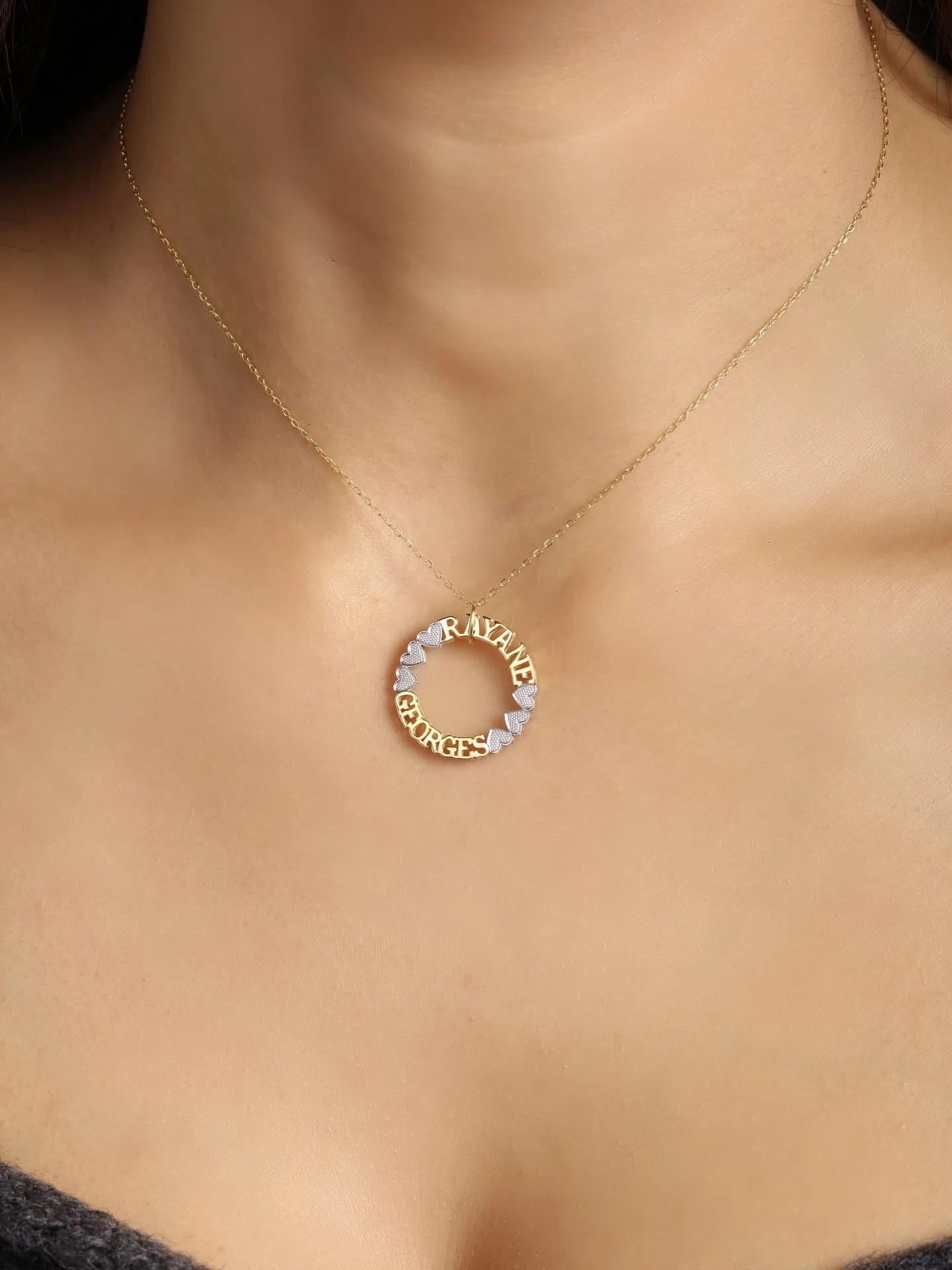 Circle Names Necklace